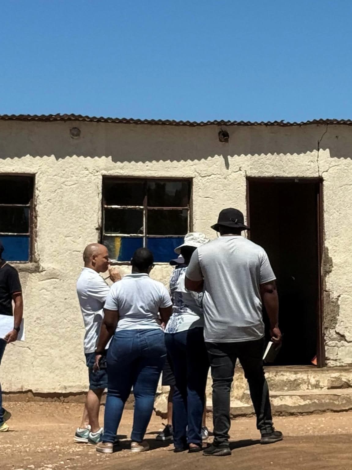 A Civic Foundry team consulting with community members at a project site.
